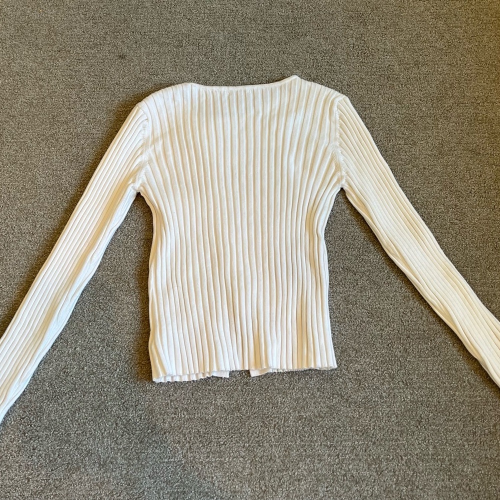 Habitual Cream Ribbed Kids Sweater - Picture 2 of 7